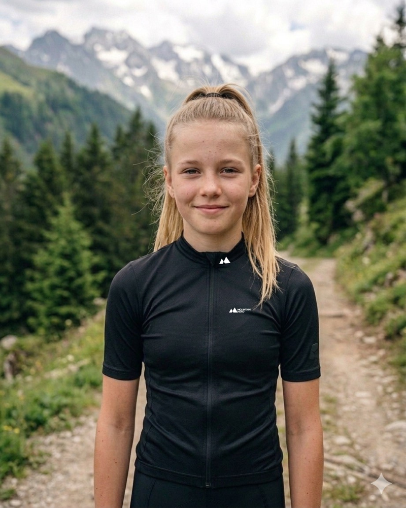 Fietsshirt zwart kids