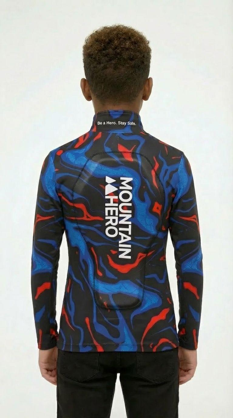 Skipully met rugbeschermer little legend kids achter 